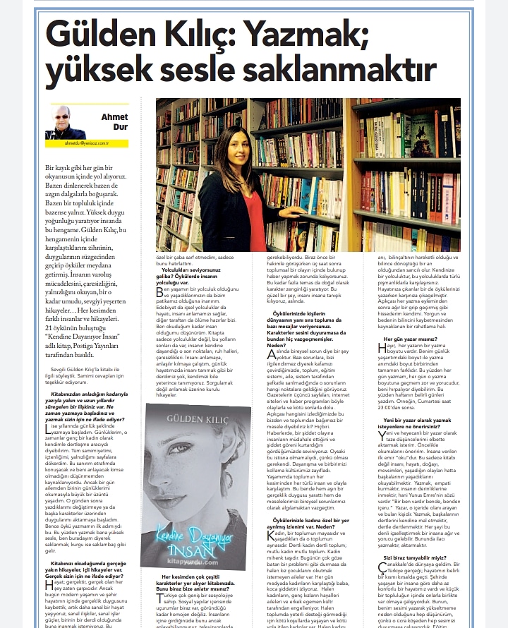 GuldenKilic's tweet photo. Yeni Söz Gazetesi'nde çıkan tam sayfa röportajım. Bu kez kendim anlattim kitabimi. Tesekkurler.
https://t.co/PBqgIPpi5B
#kendinedayanıyorinsan #yenisöz #yenisozler
#postiga #kitapyurdu
#idefix #istanbulkitapçısı #pandora #bkmkitap #kitap365 #imgekitap #kitapkoala #kitapkolik https://t.co/okus78SfXy