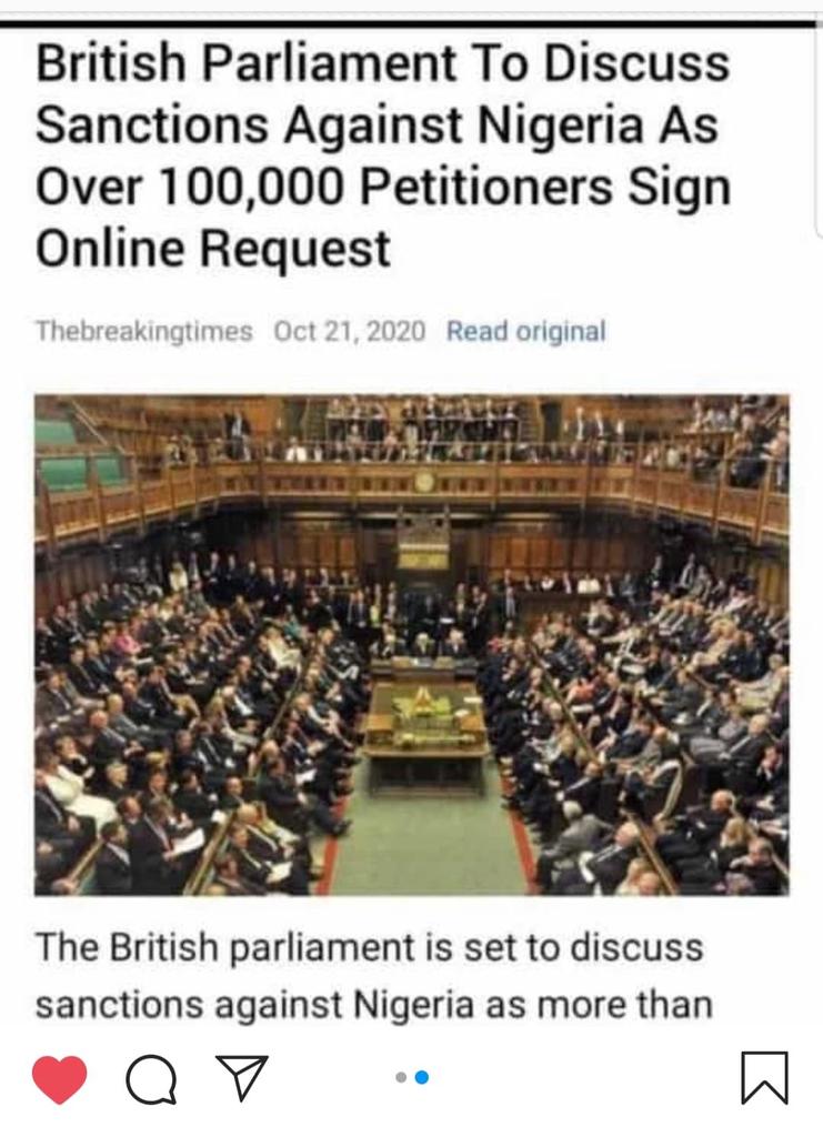 We shouldn't relent because they can never bring back our youths that had gone down, we must continue till United nations will hear our cries and come for our aid, if we try to back off now, I myself will call it a betrayal, we have lost many💔💔💔😭😭✊ #ItIsNotFinished