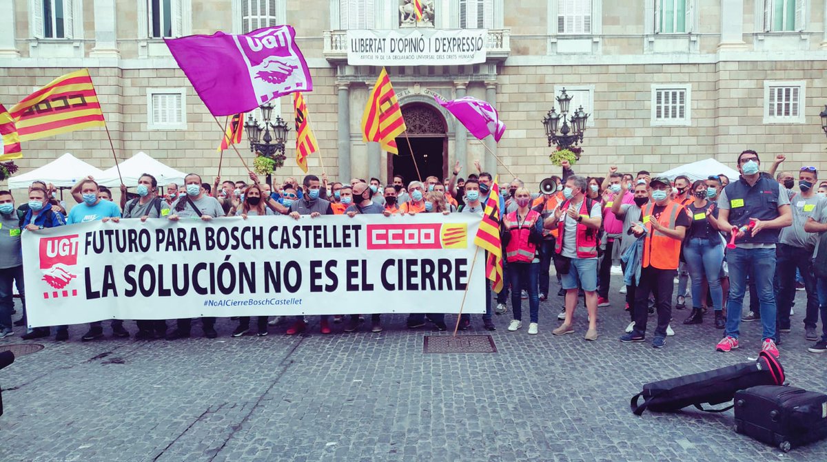 👉 S'arriba a un acord sobre l'ERO de Robert Bosch Castellet, que permet guanyar uns mesos de marge per trobar una alternativa industrial que permeti garantir la màxima ocupació possible. Avui se sotmet a la ratificació de la plantilla 

industria.ccoo.cat/industria/noti…