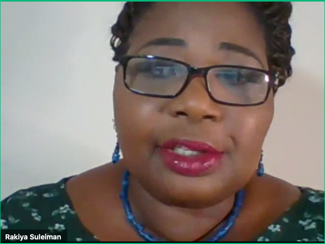 UNISONdm's tweet photo. Rakiya Suleiman, co-chair of UNISON's national Black members committee shares the work UNISON has been doing to ensure that employers give their Black and disabled workers an individual risk assessment during the Covid 19 pandemic #DisabilityLive https://t.co/9pd4nu7A0l