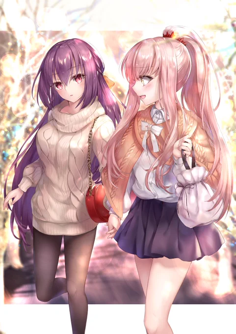 クリスマス復刻きたので去年の礼装のメイスカちゃん絵を～??✨ 