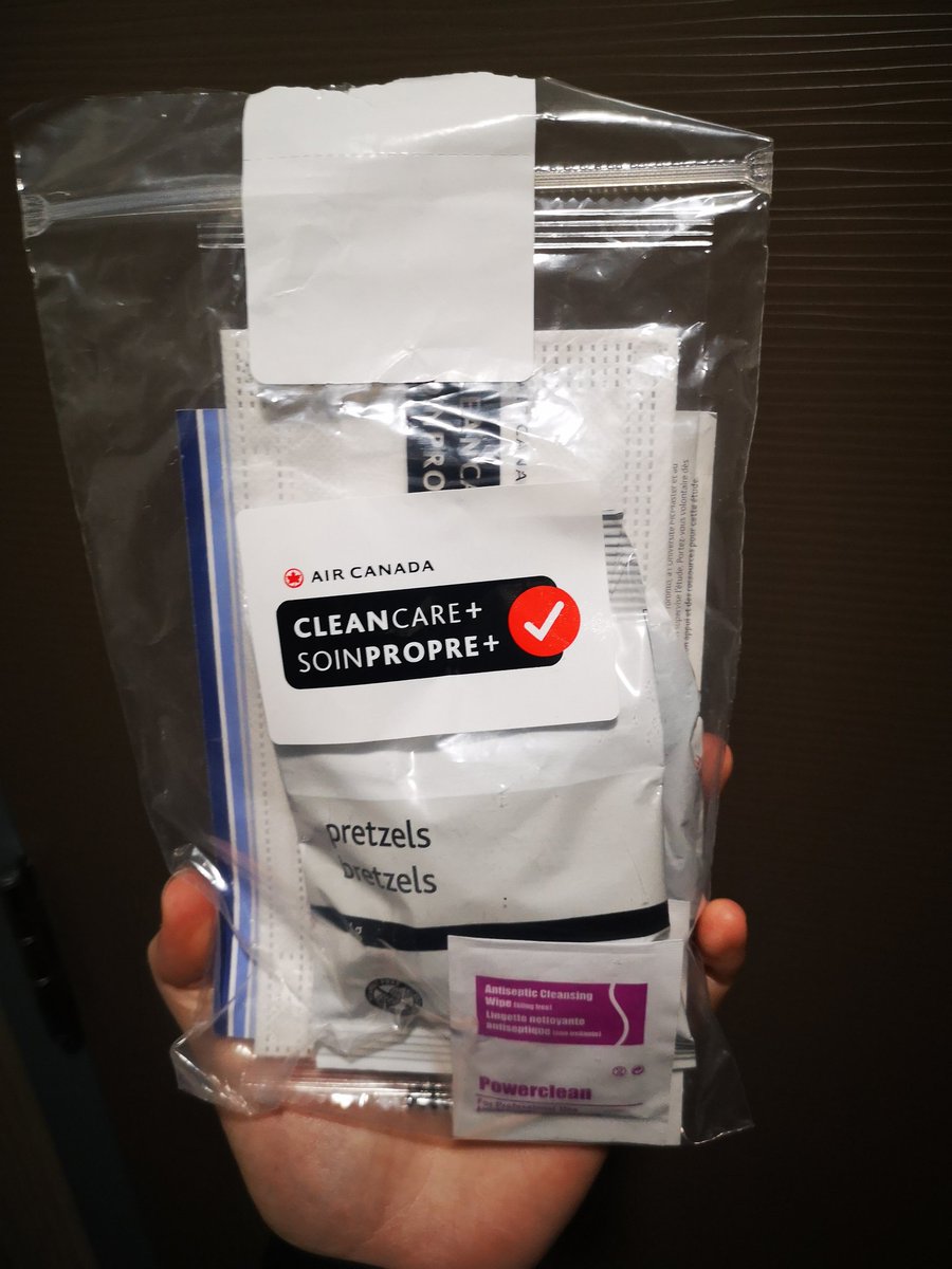 BudgetBreakBlog's tweet image. Our first flights since March 2020 and everything went okay! Air Canada had some new COVID procedures in place, such as wearing a mask for the duration of the flight and giving out individual CLEANCARE packs. Ask us anything about the experience.