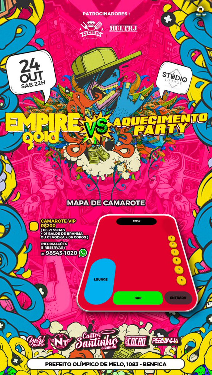 AqcParty's tweet photo. RESTAM 2 CAMAROTES!!! 🔥🔥
6 INGRESSOS
6 COPOS
1 VODKA SMIRNOFF OU 1 BALDE DE BRAHMA 

#AQCvsEMPIRE https://t.co/ROEuD4fk8f