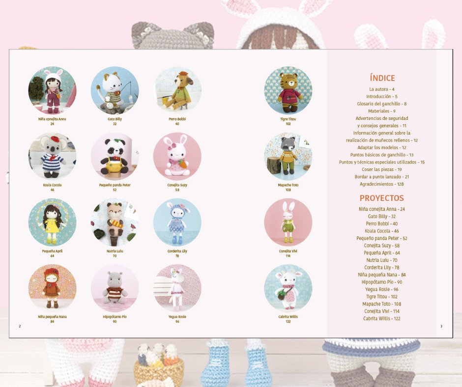 EditorialElDrac's tweet photo. 🆕#Amigurumi de la infancia 😍😍📚

👉Verdadero tesoro para los aficionados a los Amigurumi por sus amorosos diseños y las bonitas ilustraciones de la autora. Contiene✔️16 proyectos de #muñecos con sus accesorios, que les otorgan personalidad propia.
➡️https://t.co/idu0cH4i5I https://t.co/DVf1qX00wM