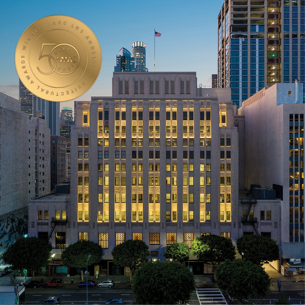 arg_create's tweet photo. We’re excited to announce @thetrustbldg took home the LABC #Preservation #award! It was a lovely evening celebrating along with @RisingRP and the team – thanks to @labctweets for the recognition and event. https://t.co/jb9YxY2fAt