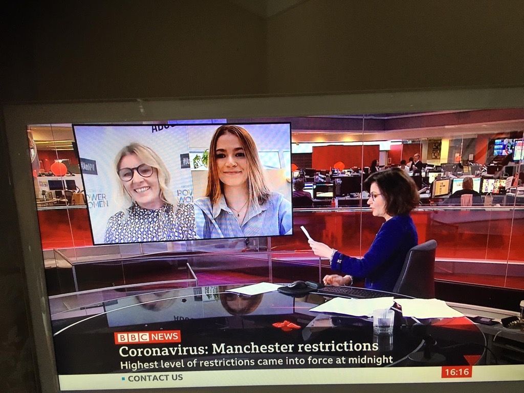 NP_Futures's tweet photo. Our Founder @SimoneRoche and #NPFPodcast Host Eleanor Keegan appeared on @BBCNews this afternoon and discussed the importance of #MentalHealthAwareness and just how crucial platforms like The Northern Power Futures Podcast are to support young people through this pandemic https://t.co/XcoN9RoHeO