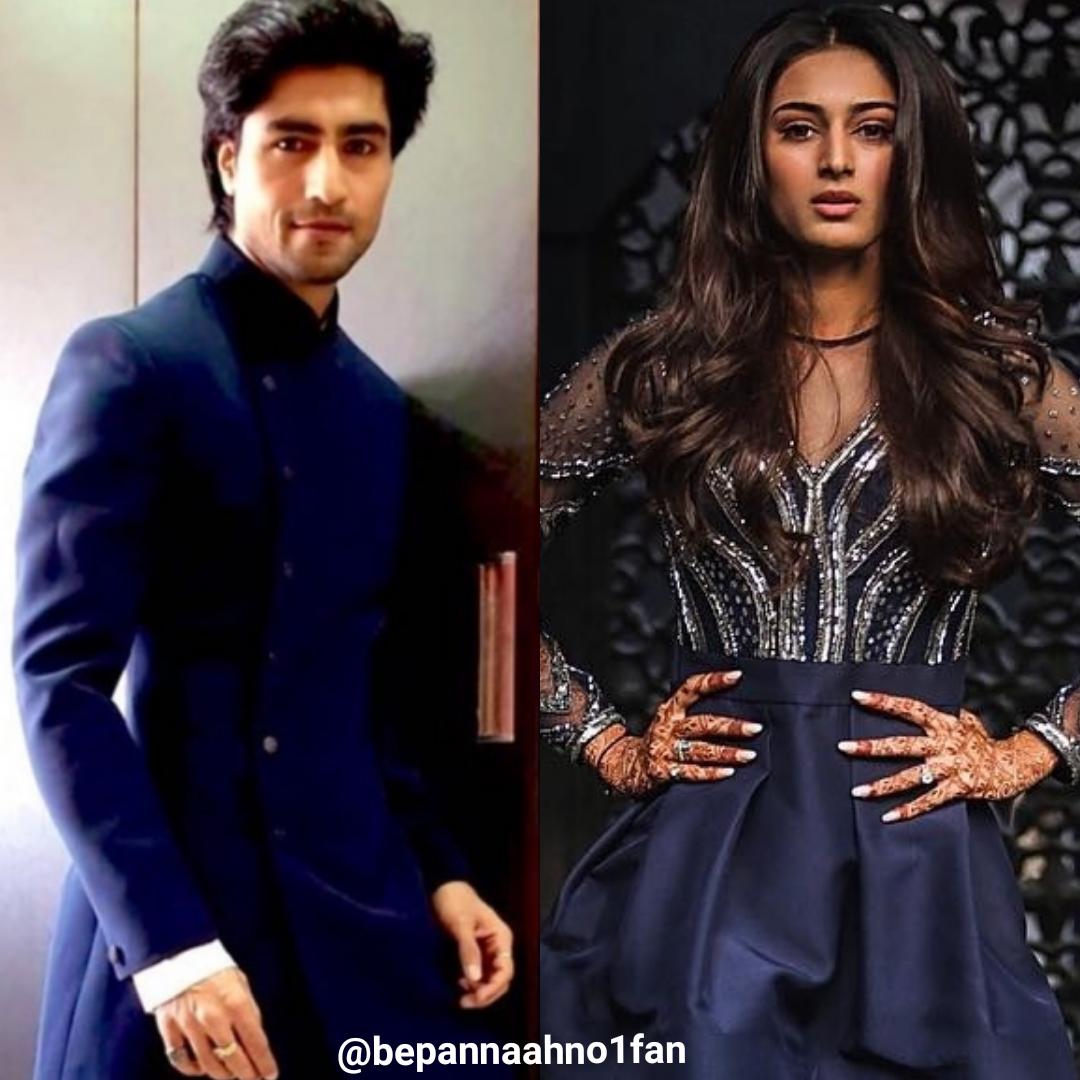 3)  #EriShad in Navy Blue  #HarshadChopda  #EricaFernandes