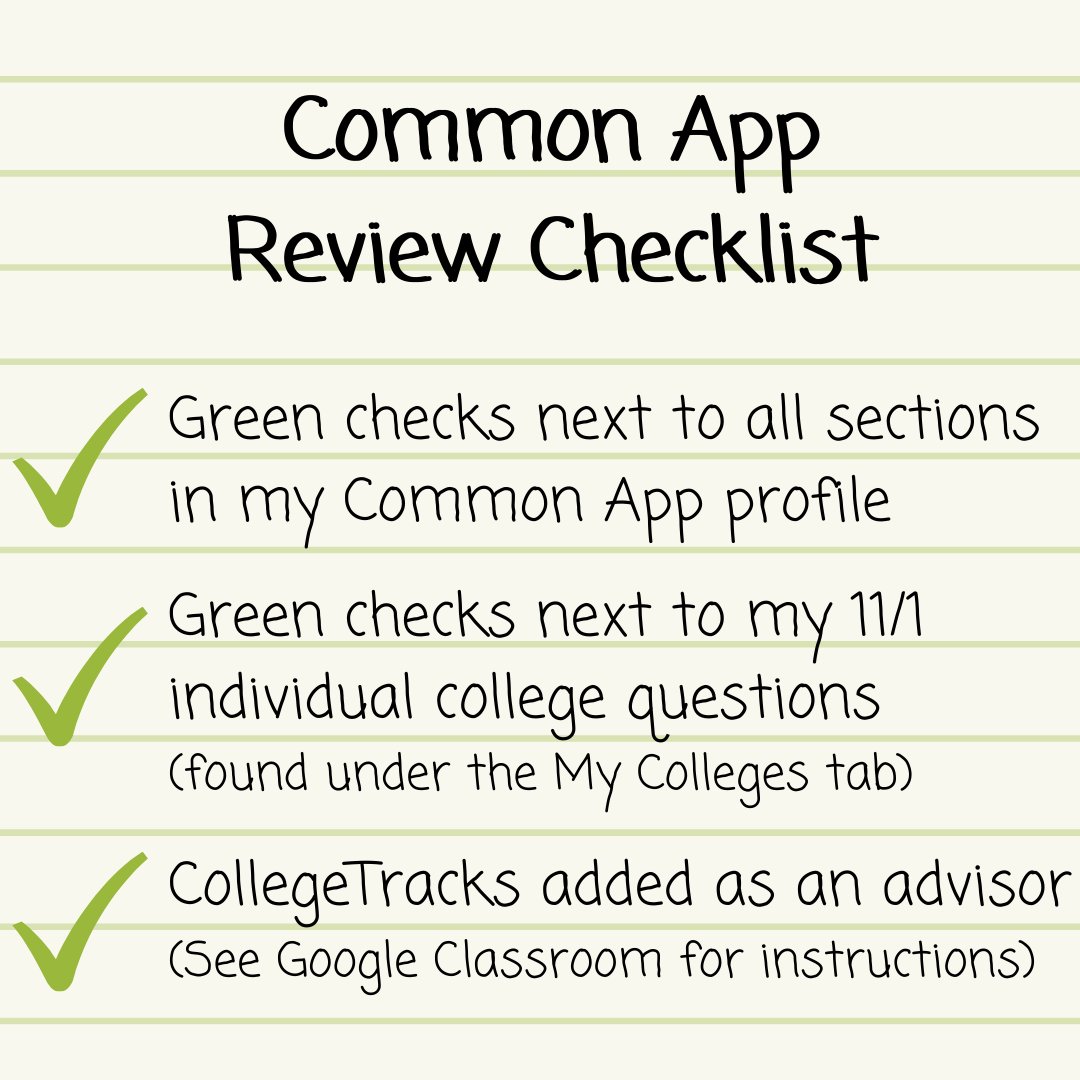 collegetrackswh's tweet photo. 🚨Today is the last day to guarantee your Common App is reviewed. Keep in mind that we've caught a lot of errors over the past week, so you definitely don't want to miss out on having your applications reviewed. 🚨 https://t.co/pKPAcPUinH