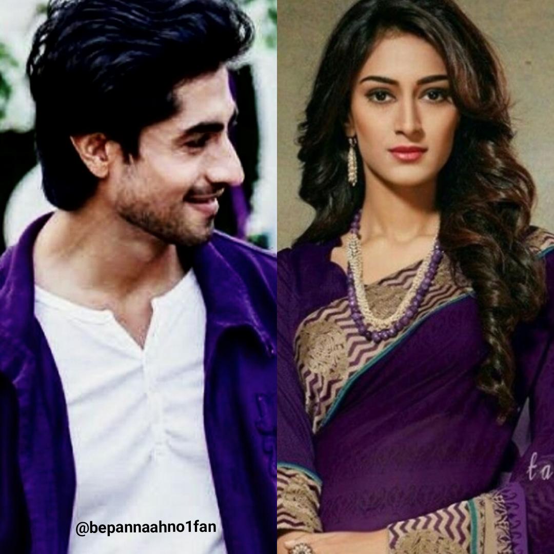 7)  #EriShad in Purple  #HarshadChopda  #EricaFernandes