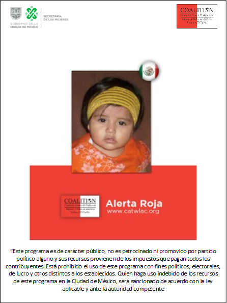 Buscamos a María José Monroy Enciso. Desapareció: 21 septiembre 2010. En Tecámac, Edo Mex, a la edad de 11 meses. Si la ves avísanos #CDMX Necesitamos tu ayuda RT PF Para más información: <a href="/CATWLACDIR/">CATWLAC</a>