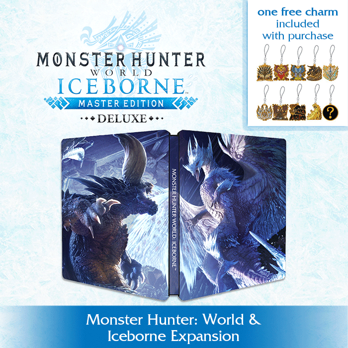 Save 55% and get one free charm when you buy Monster Hunter World: #Iceborne Master Edition Deluxe. Offer ends 10/27. ❄️ ow.ly/62gE50C0b5G