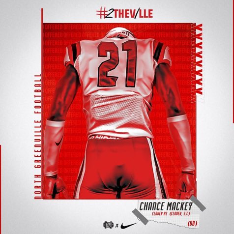 Chancemackey9's tweet photo. Blessed to Recieve an Offer from North Greenville University ‼️ @NGUFootball1 @CoachDuncanNGU @WillShuler @Coach_Lane8 @coach_ashmore @ShaedonMeadors https://t.co/ZWM5GeqC6H