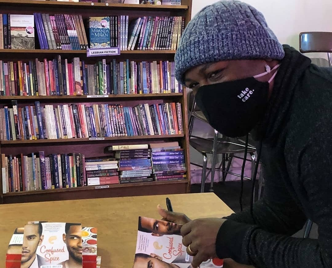 GDBooks's tweet photo. Writer @MathisBaileyZ came in to Glad Day to sign all of his books! Pick your copy up in-store or online at https://t.co/YawqM5k9HW #indiebookstore #queerbookstore #shoplocalto https://t.co/JSebhkYa82