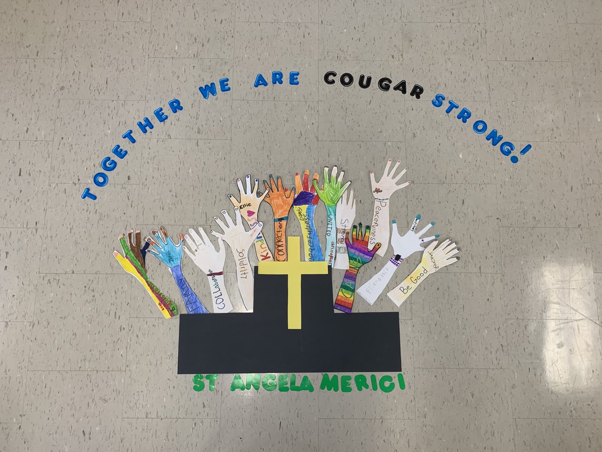 MericiCs's tweet photo. Using student voice we are working together to create a community around "what being a St. Angela Merici Cougar means".  Check out what our students are creating. https://t.co/aKFkBwVVBT