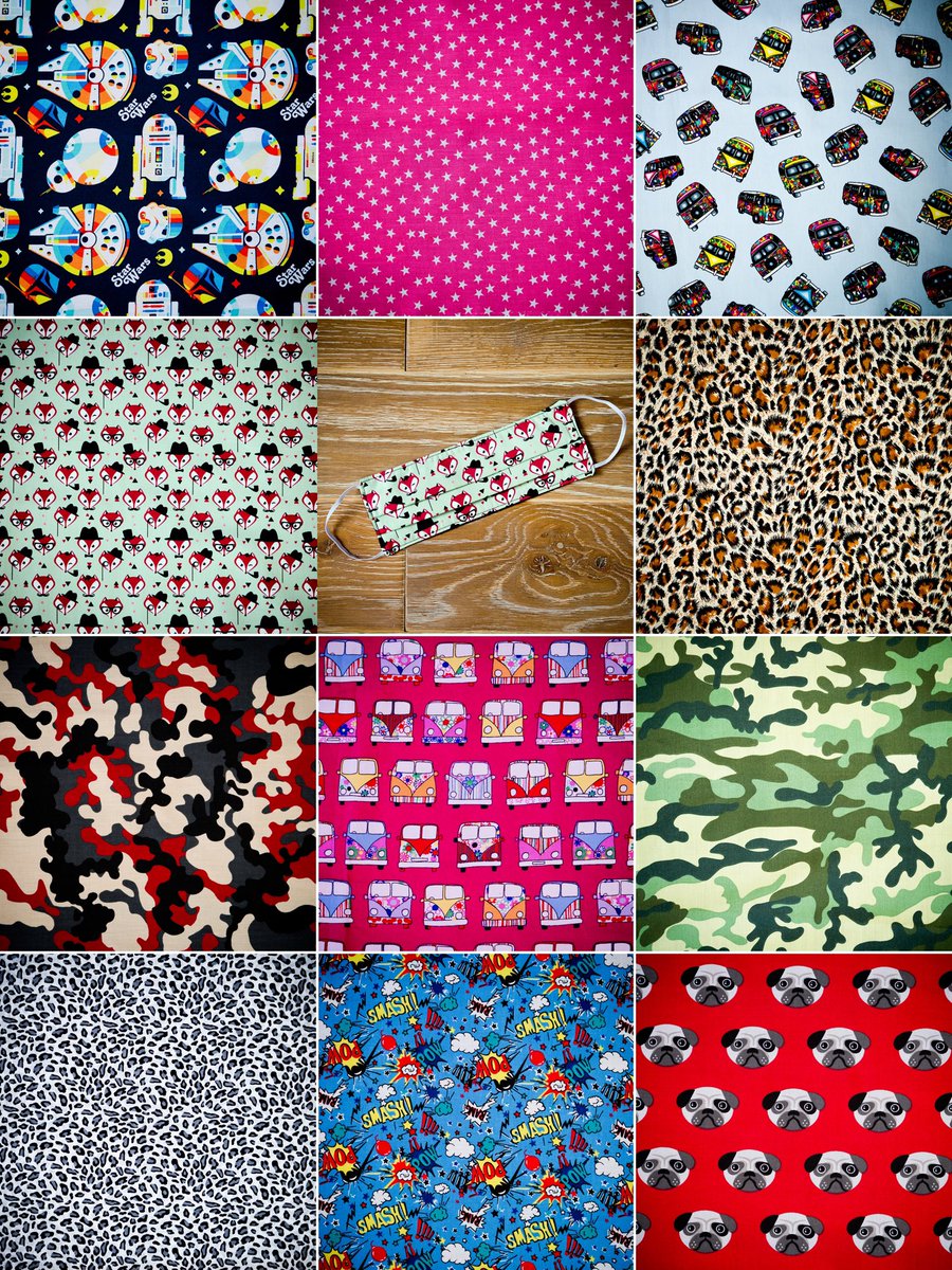Just added some funky new fabrics to my face mask range. Halloween and Christmas fabrics also available: artyapple.com/product-catego… 😷 #Homemade #WomenInBusiness #FaceMasks #TreatYourself