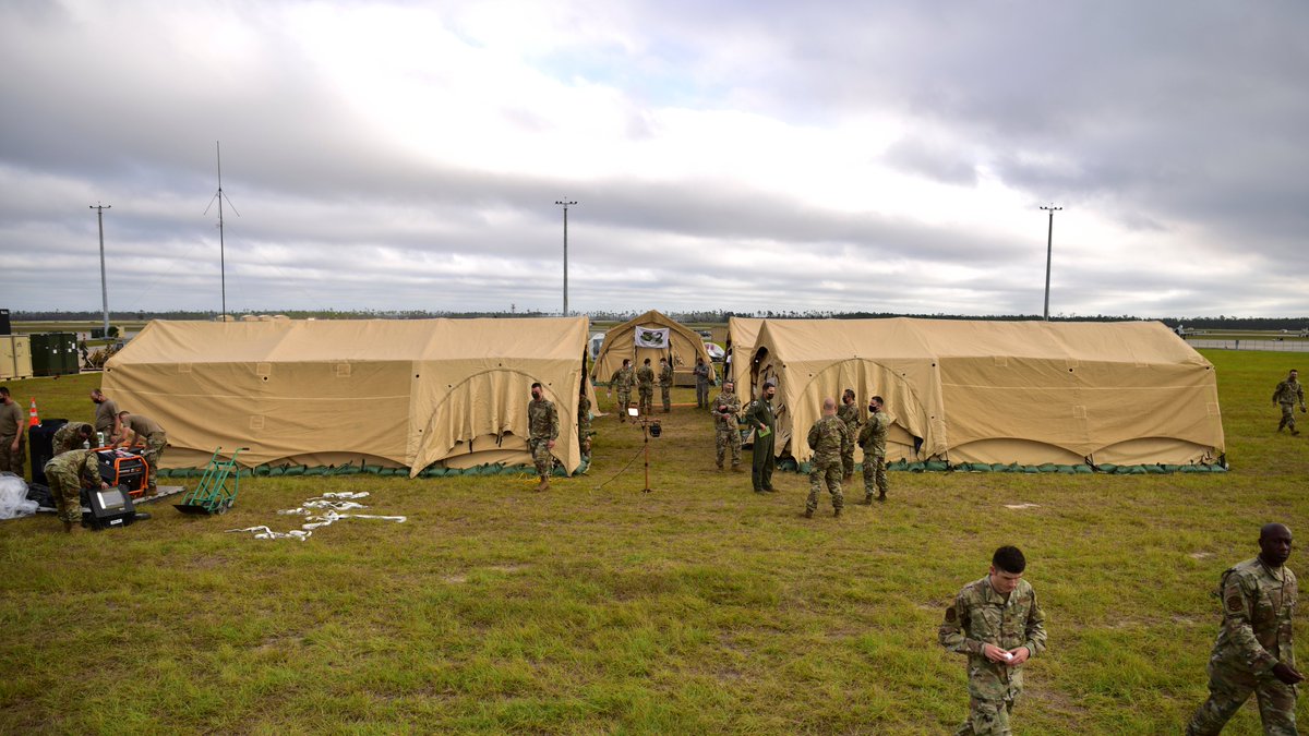 .@366fw tested agility with rapidly inserting into ‘deployed’ environment at <a href="/TeamTyndall/">Tyndall AFB</a> &amp; establishing logistics &amp; communications C2 w/ buildup of TSCIF while making critical decisions to remain agile during #AgileFlag 21-1 @USAF_ACC | @ACC_Commander | <a href="/usairforce/">U.S. Air Force</a>