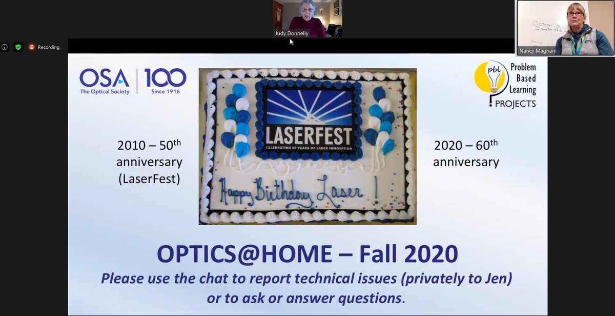 Astghik_Chalyan's tweet photo. I am very happy to see you again Judy Donnelly & Nancy Magnani and so excited to learn more outreach about #Lasers and #Flashlights
Happy #50thAnniversary of the #Laser #OSA
#OpticsAtHome @OpticalSociety https://t.co/XTsdQLLG2Z