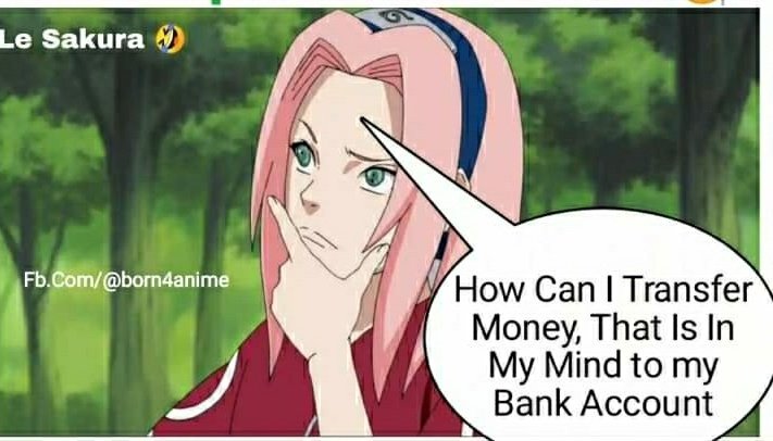 born4anime on X: How stupid sakura can be 🤔 👇👇😂🤣⚡ anime memes #anime # NARUTO  / X