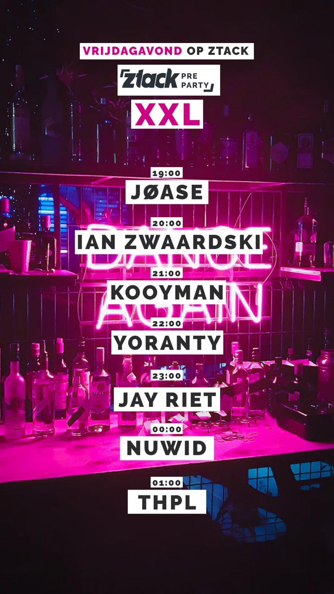 We zijn begonnen. <a href="/ikbenztack/">ZTACK</a> Pre Party XXL , tot 2 uur vannacht 7 DJ’s in the mix . Met nu 👇#DJ #Talents #online #radio ztack.nl