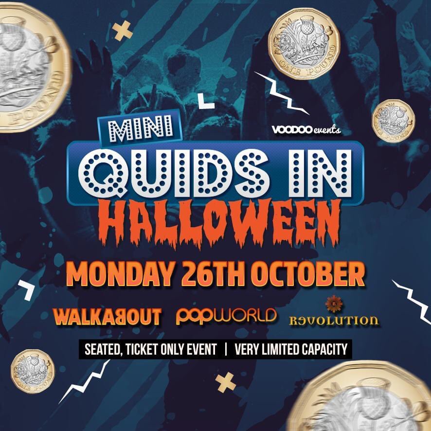 ⚡️🎟 24 HOUR FLASH SALE! 🎟⚡️

50% OFF on Mini Quids In tickets THIS MONDAY!

Kick off your Halloweek with us in style at Revs EP &amp; Walkabout!

Grab yours HERE – Offer ends tomorrow at 6pm, once they’re gone! ➡️

ww.voodoooevents.co.uk

#Leeds #Halloween #Sale #Event