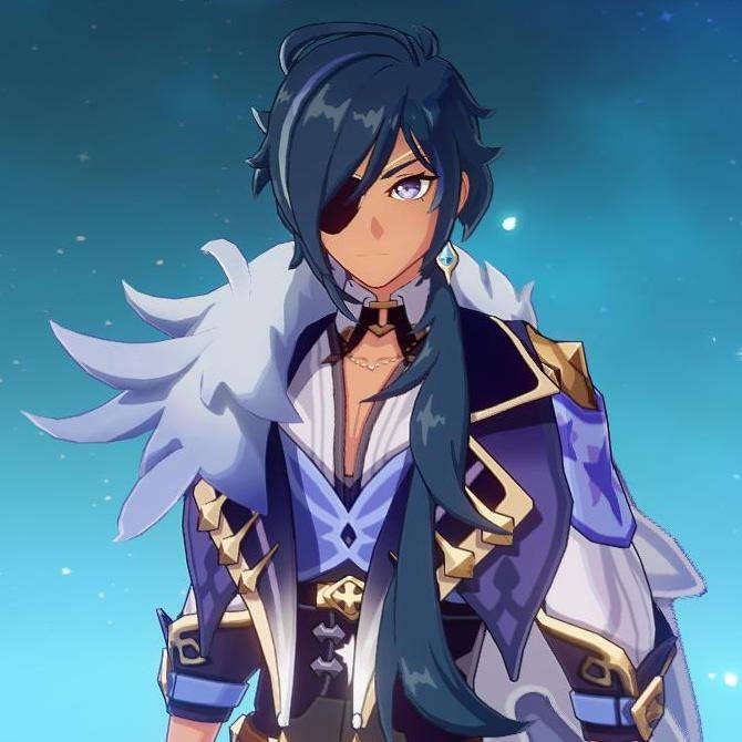 3) Kaeya | Genshin Impact -practically canon bye-his name is KAEYA....-that brown boy earring,,