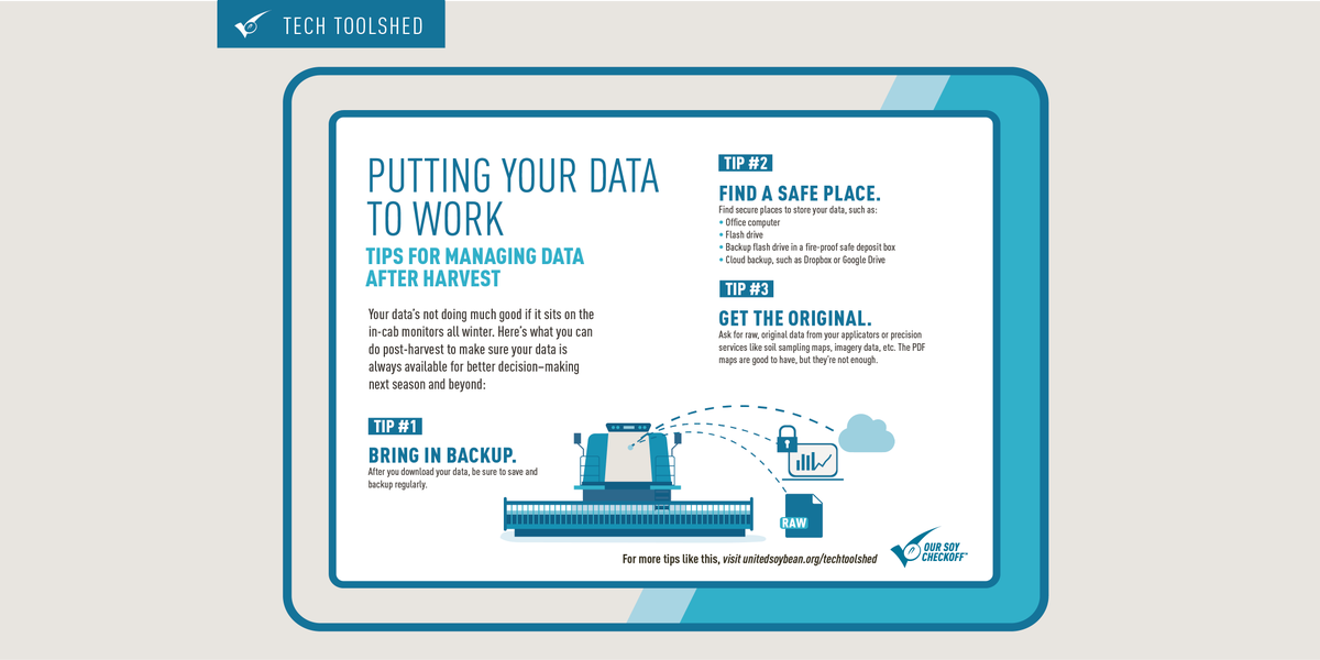techtoolshed's tweet photo. Your data is useless if it’s sitting on your monitor all winter. Here’s your post-harvest data checklist: https://t.co/xz94b1H6TQ