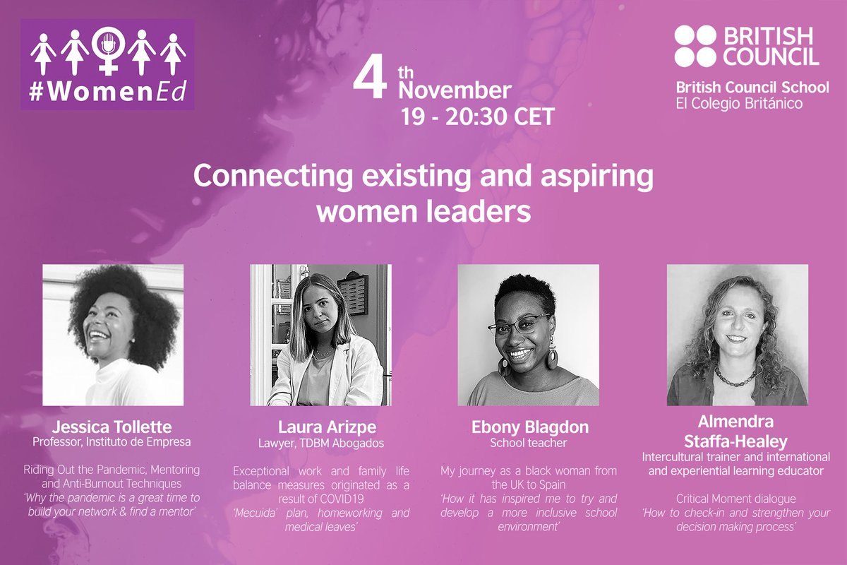 WomenEdESP's tweet photo. Here is it everyone! Our #WomenEd España Reignites live event 👇💜
"WomenEd España Reignites!" https://t.co/EtP2vaYlJ0 @EventbriteUK https://t.co/A57N822Inw