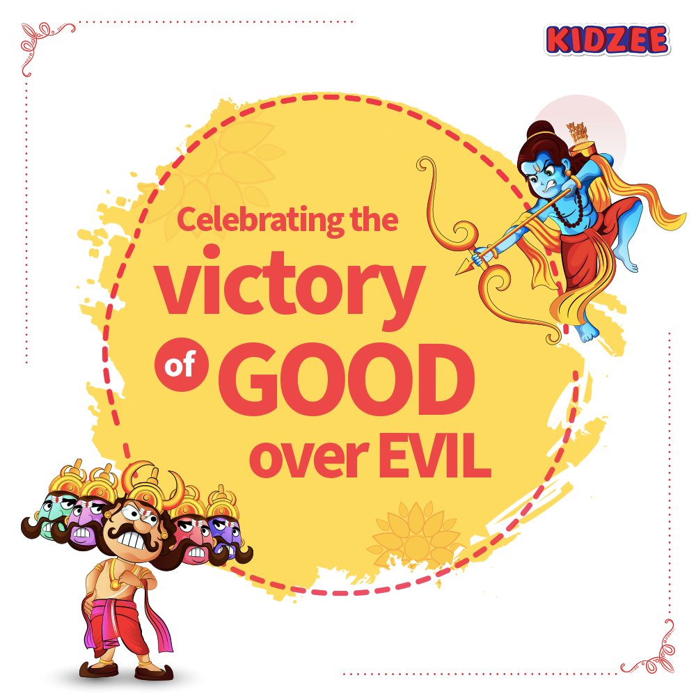 #Dussehra is celebrated to commemorate Lord Ram's victory over #Raavan after he kidnapped his wife, #Sita.
It also marks the tenth day of #Navratri.
Happy Dussehra!
#Kidzee #HappyDussehra #Dussehra2020 #Celebrations #Festival #CreativeSpot #TopicalSpot #TopicalPost https://t.co/3n8u5RCeSR