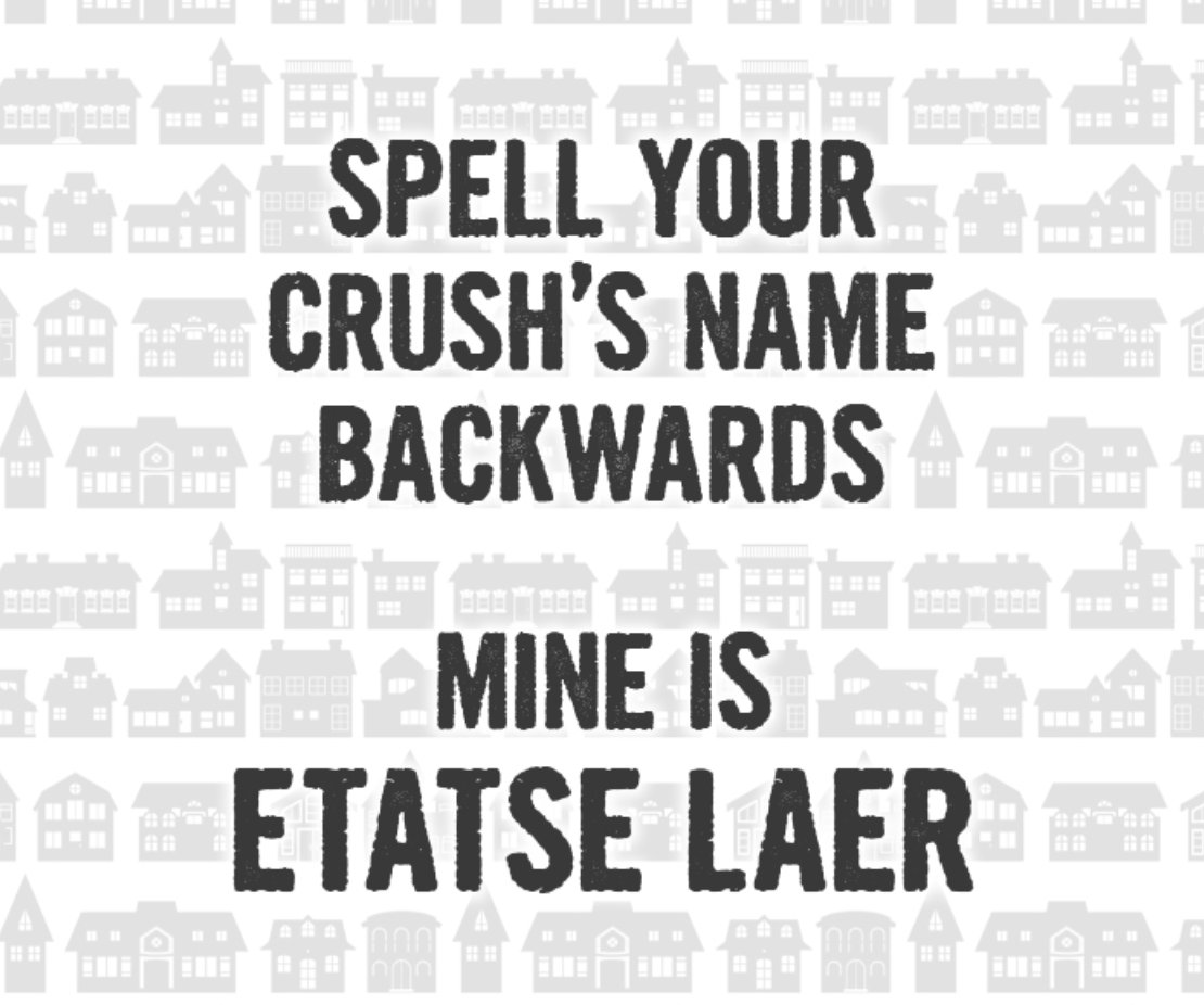SharpSwiftSold's tweet image. (The other one is sirhc 😉) or is it eniw? eeffoc? 🤔
RT with some funny ones!

#realestate #funny #memes #spellyourcrushsnamebackwards #fridayfunny #lafayette #acadiana #realestatelife #realestateagent #sharpswiftsold