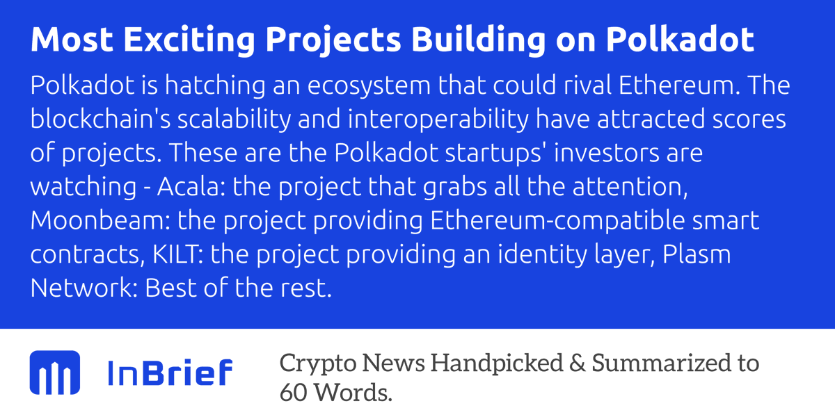 inbriefapp's tweet photo. $DOT #Polkadot https://t.co/02b8q31okl