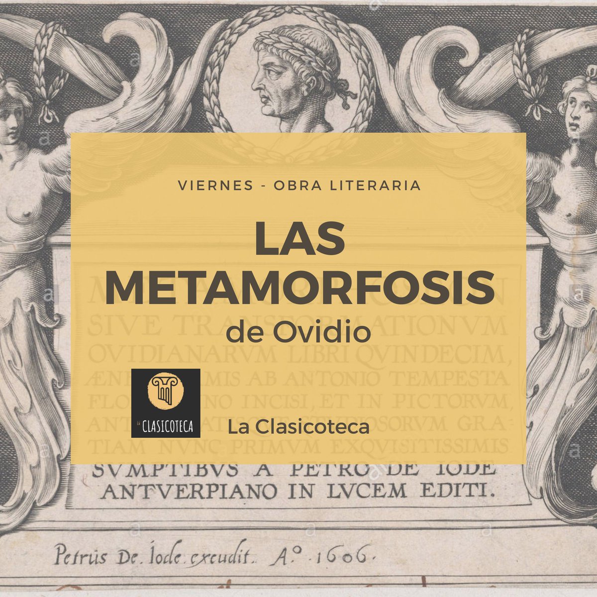 Veréis: increíble, lo sabemos, pero se nos ha ocurrido la enrevesada idea de abrir apetito por el directo de mañana recomendando una de las obras romanas que más influencia ha tenido en nuestra cultura. ¡SORPRESA!, hoy os desgranamos Las 'Metamorfosis' de Ovidio. ⬇️