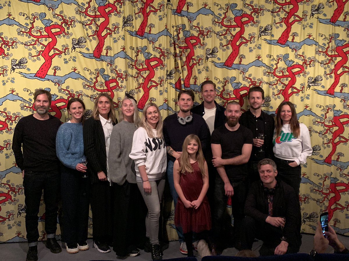Distressed_film's tweet photo. The amazing crew (shout out to the ones missing) behind @Distressed_film at Swedish theatrical premier @ZitaFolketsBio . https://t.co/BQI8YOhVxS