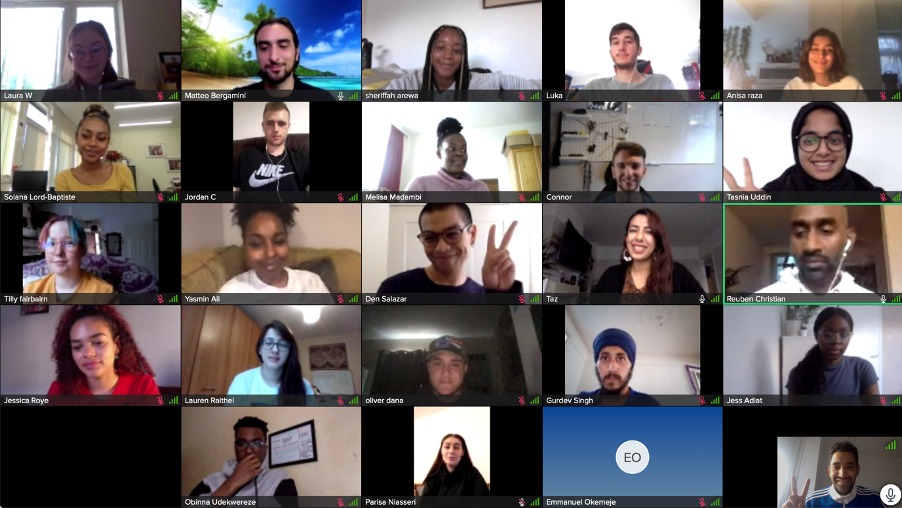Shoutout_UK's tweet photo. Thx @SamsungUK for bringing us in to deliver our workshop on 'How to Tackle #Misinformation & Human Interaction Online' for #NotaSchool, helping young #Architects shape their futures 💪
We hope @MatteoBergamini's signal was strong enough, given he appears to be at the beach 😂 https://t.co/Bmw0yPRnJS