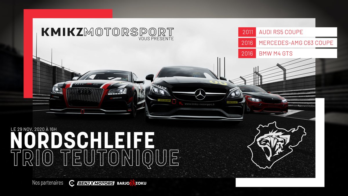 Trio Teutonique sur le #nordschleife dimanche 29 novembre à 16h #benjxmotors #racingmotorsporttv
#barjozoku #xbox #fm7 #simracing
