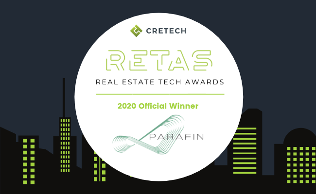 DiscoverCREtech's tweet photo. Meet the 2020 #RETAS Winners! The #RETAS are the most important awards for #CRE startups and #tech companies. 

Congrats to our #Architecture &amp; #Design category winner @Parafin3d 

View all winners here: https://t.co/OhW2IvCX3i

#CREtech #realestate #technology https://t.co/QNmn3f5ekM