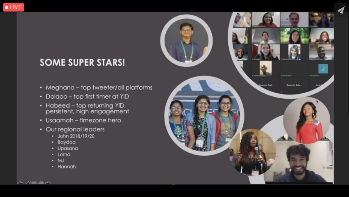 #YouthInData2020 takes the stage at the closing ceremony of #BDPGLOBAL2020! They've been stars of the week, interviewing industry experts &amp; scientists, working across all time zones &amp; kicking up amazing energy. Stay tuned for so much more to come from them🤩 #watchthisspace
