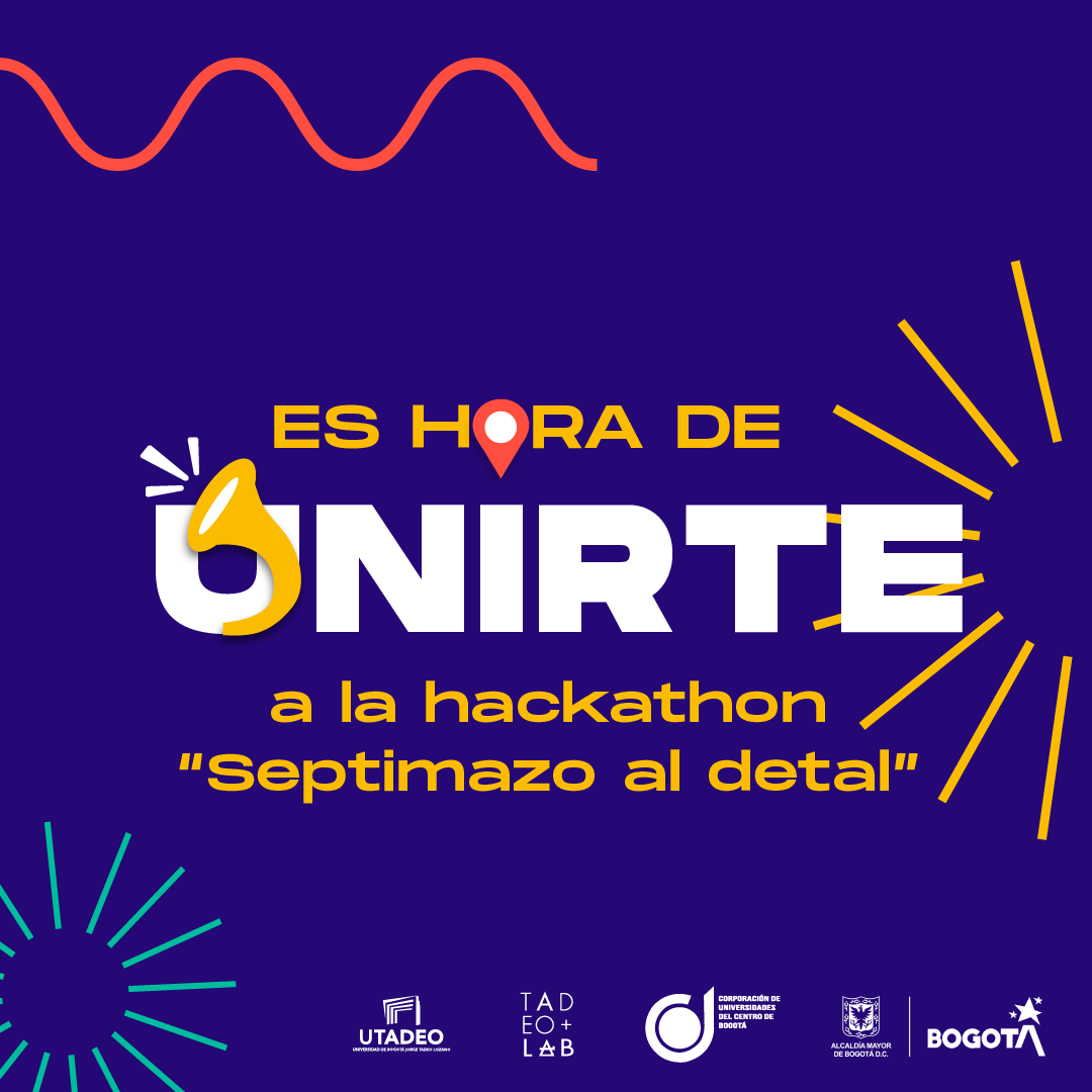 FUGABogota's tweet photo. La carrera séptima es de todos. Apropiémonos de este corredor vial y construyamos el cambio.  
¡Inscribete! 👉 
https://t.co/fdJXf84V2q

@CulturaenBta
#Hackathon #EventosTadeoLab #SeptimazoAlDetal #Cultura #CUCBogotá #TadeoLabEs  #IDPC #TeAmoBogotá https://t.co/mfP0Kmfv4Z