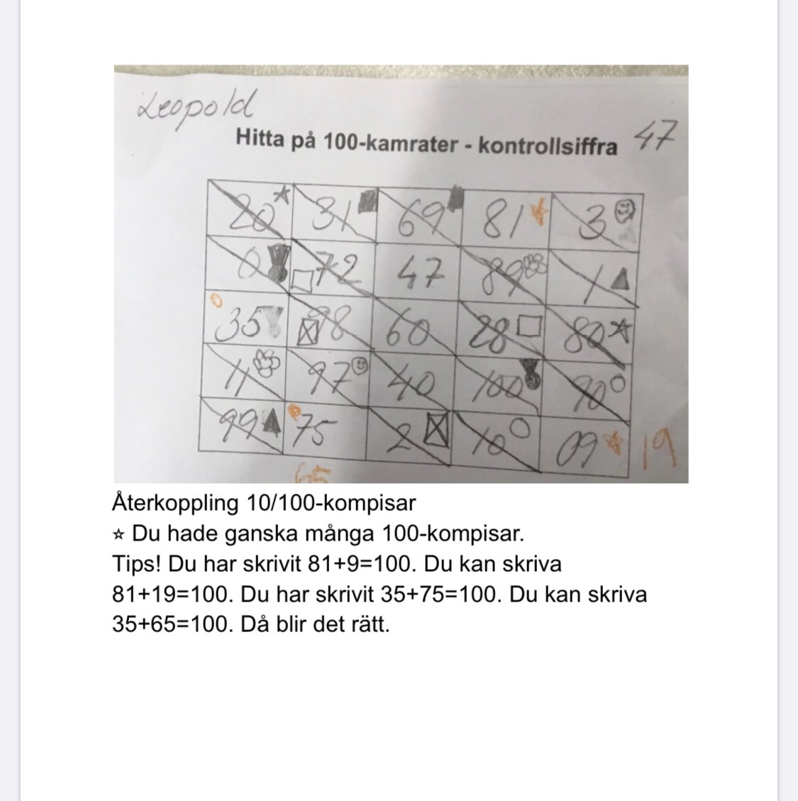 #solskol #runan Åk 2A och 2B. Analys av fiktiva elevers arbeten.  <a href="/BoMaHelena/">Helena BoMa</a>