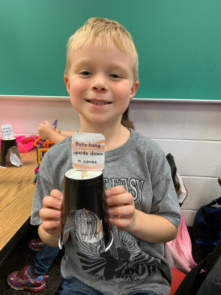 bryan_tigers's tweet photo. Mrs. Johnson's class learned that bats are nocturnal animals who hang upside down in caves! #tigerpride #focusedonlearning https://t.co/GrbmT7nqoi