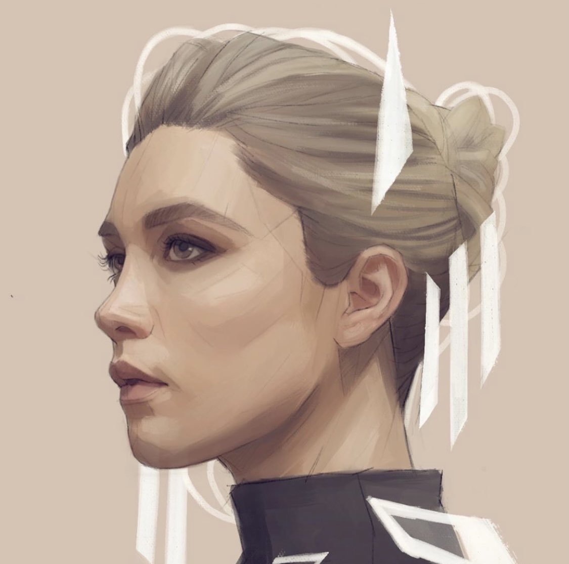 GiuliaFox's tweet photo. Digital Painting of @Florence_Pugh #art #artwork #painting #fanart #drawing #Illustration https://t.co/2ob8TVzLJf