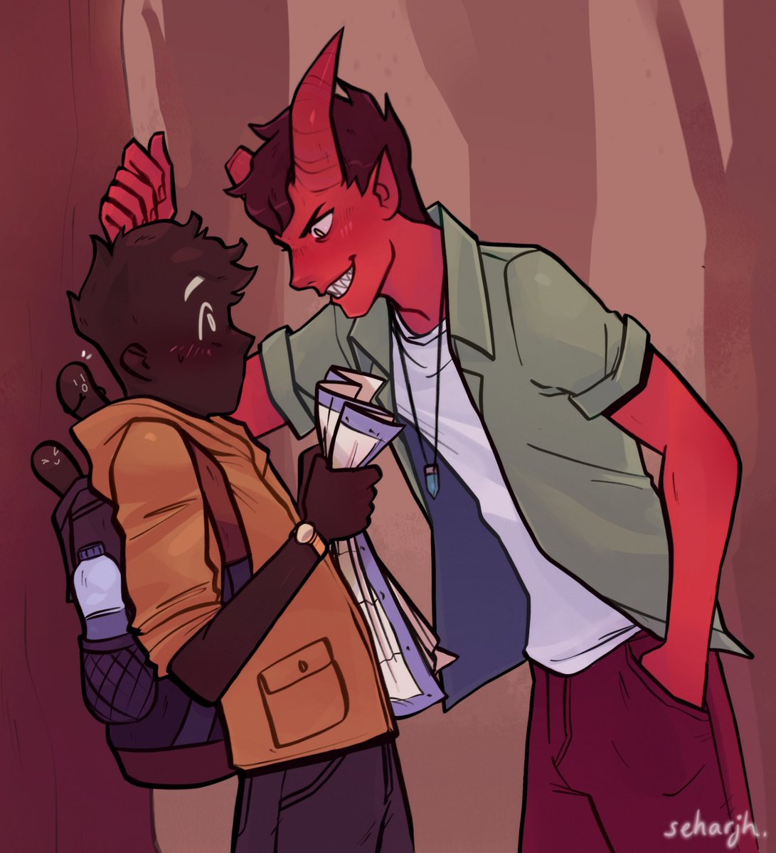 Sarah Hiorns Exciting News Monster Camp Is Out Now Meaning The Return Of One Of My Many Favourite Ships Damien X Oz Go Enjoy Some Good Ol Monster