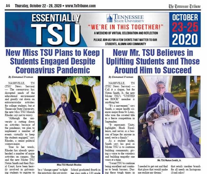 tsu_arag's tweet image. A weekend of celebrating all things Blue &amp;amp; White! Find out more at ow.ly/vKBD50C100G and join us October 23-25 on the TSU YouTube channel and Facebook page.