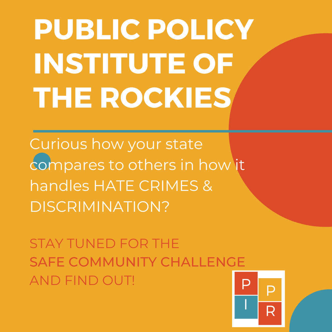 PolicyRockies's tweet photo. #HateCrimes &amp; #Discrimination have risen in the past 4 years. Want to know how your state law compare with other states &amp; what you can improve your state's laws? Stay tuned for the #SafeCommunityChallenge! #ProgressWithPPIR #Inspire #HateCrimes #Discrimination #Equality4All https://t.co/qRX1mXBZYT
