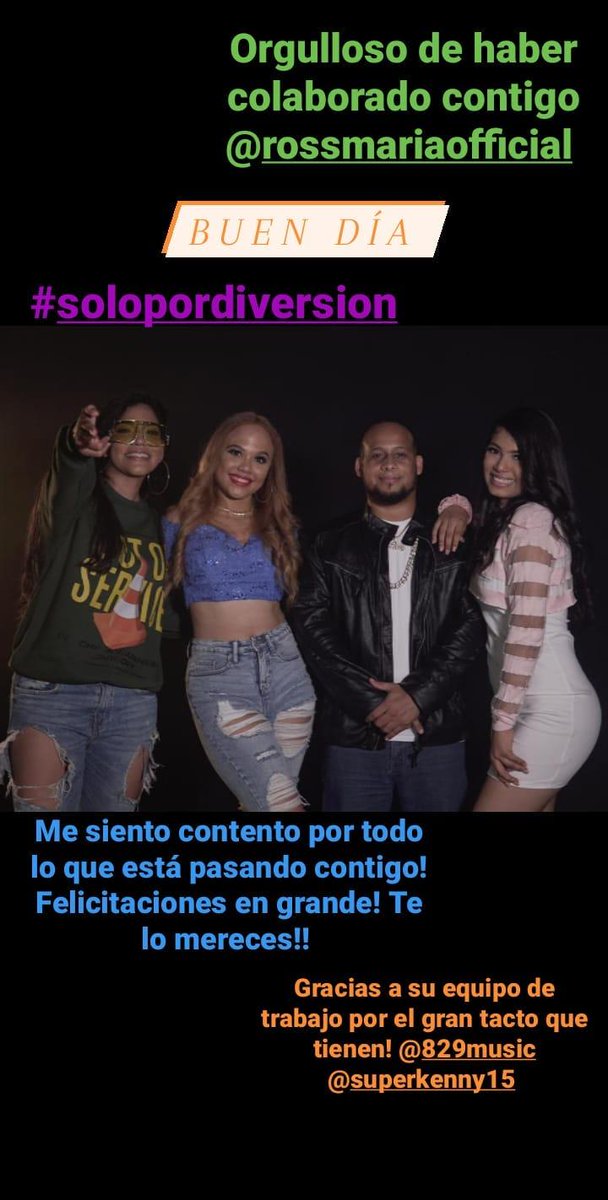 TeoProductions's tweet photo. Felicidades a la niña del movimiento!! #RossMaria por ese logro de haber colaborado con @RomeoSantosPage Arriba RD!! https://t.co/aadXfe4ceg
