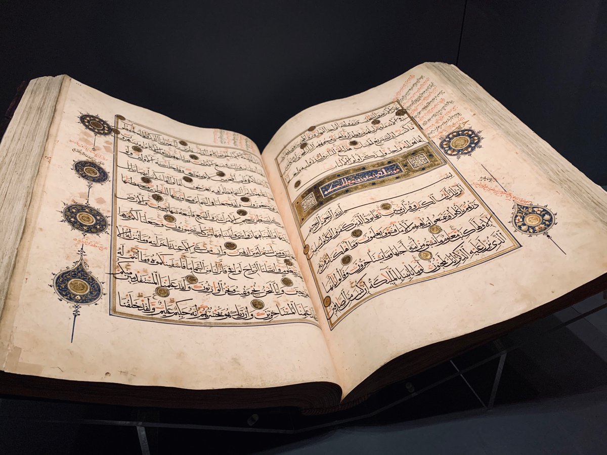 CellardEleonore's tweet photo. The Museum of Turkish and Islamic Arts preserves one of the most incredible collection of Qur’ānic manuscripts, collected in the early 20th century. Besides magnificent manuscripts from Turkey, Sham, etc... there is the huge collection of Damascus’ papers, from the Umayyad mosque https://t.co/lLSRaB8fV8