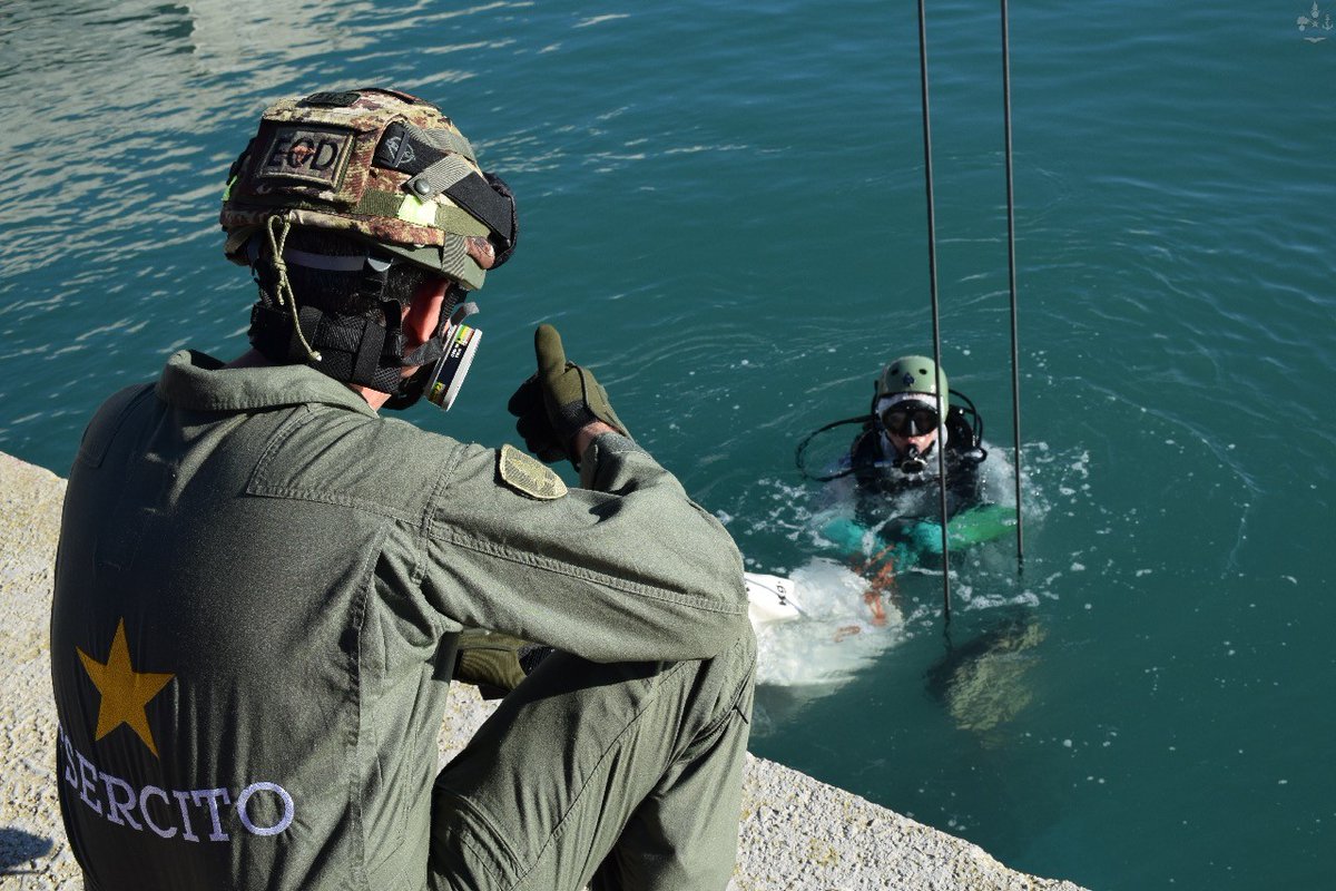 SM_Difesa's tweet photo. #23ottobre
Gli artificieri dell’ @Esercito e il nucleo S.D.A.I. della #MarinaMilitare hanno rimosso e fatto brillare residuati bellici, tra cui 3 bombe di aereo, rinvenuti nella zona portuale di Molfetta
#ForzaArmate🇮🇹 #UnaForzaperilPaese @ItalianNavy
https://t.co/kD2w60dAMo https://t.co/YjfvX0jMPE