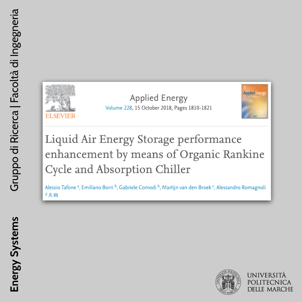 EUnivpm's tweet photo. Liquid Air Energy Storage is one of the most promising novel energy storage concepts that guarantees at the same time viable capital cost, high energy density and no geographical/geological constraints

Applied Energy published our research: https://t.co/tBww5EugfZ

@DIISM_UNIVPM https://t.co/MqsEjjQPd6