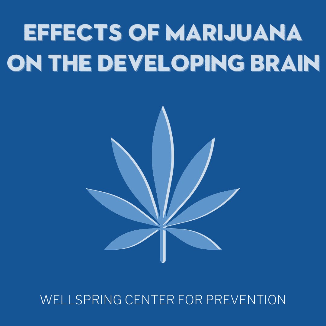 Marijuana isn’t safe for adolescents -- prolonged use can permanently impair the developing brain’s executive functioning, language, and learning/memory.

We encourage parents to guide their children toward a substance-free life, especially during these pivotal years. #prevention