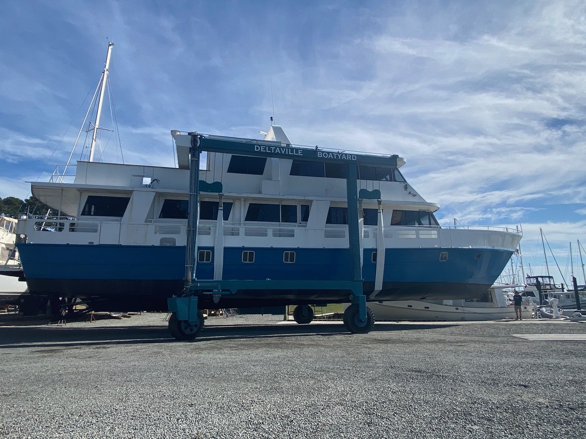 DBYard's tweet image. Launching an 89' Kelly Custom Steel Hull vessel, hailing from Washington DC.