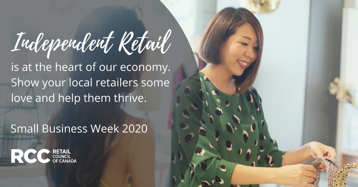 RetailCouncil's tweet image. Happy Small Business Week 2020! RCC is proud to represent and support retail entrepreneurs all year round. Show your local independent retailers some love this week - and always! #shoplocal #supportlocal #SmallBusinessWeek2020